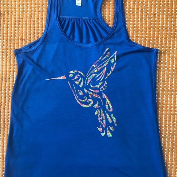 Flowy Racerback Tank HTV/Embellishment NWOT - Picture 2 of 8